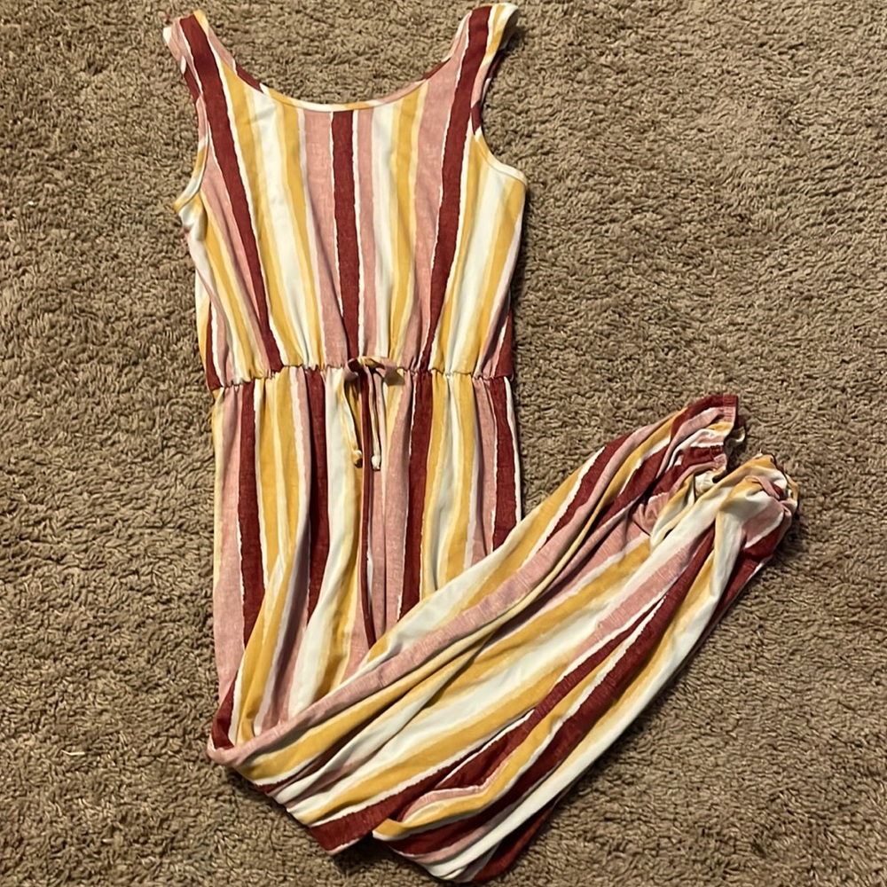 Yellow pink romper